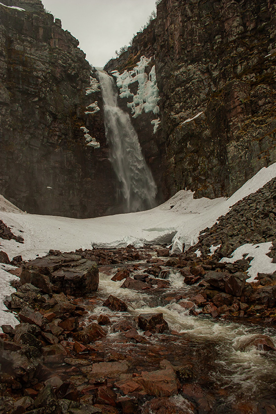 Vattenvy på fjäll