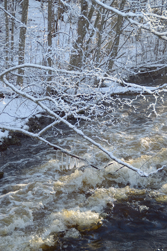 Kaskaderna kastade krasande kulis kring kamhavet