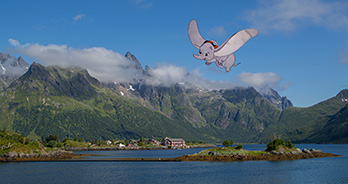 Dumbo över fjord