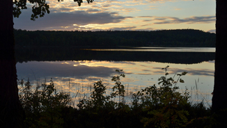 Solnedgång över Klackberg